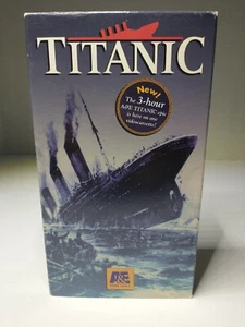 A&E Home Video - Titanic 3 hour epic (1997) VHS documentary newsreel footage - Picture 1 of 4