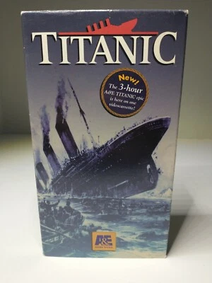 A&E Home Video - Titanic 3 hour epic (1997) VHS documentary newsreel footage - Image 1 of 4