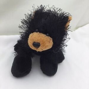 Black Bear Brown Face Ears Ganz Webkinz HM004 Plush 8" Toy Lovey No Code