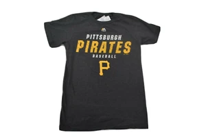 Majestic MLB Mens Pittsburgh Pirates Baseball All The Way Game Shirt NWT S - Picture 1 of 6