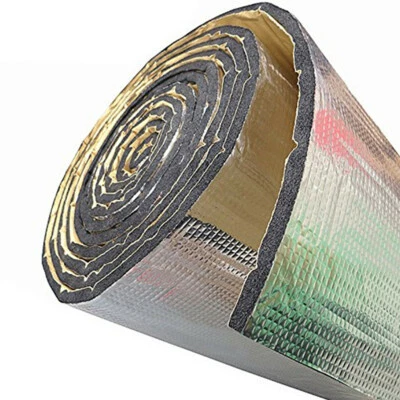 Car Engine Hood Mat Heat Insulation Sound Firewall Deadening Pad PE Auminum - Image 1 of 4