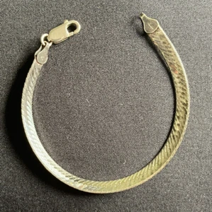 Bracciale 5mm Omega Catena 925 7" - Foto 1 di 6
