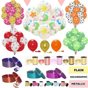 12" POLKA DOT Football Printed Theme Birthday Party Clear Transparent Ballon UK - Picture 1 of 87