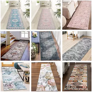 Washable Hallway Runner Soft Beautiful Hall Way Carpet Non Slip Rug 80x300 - Picture 1 of 68
