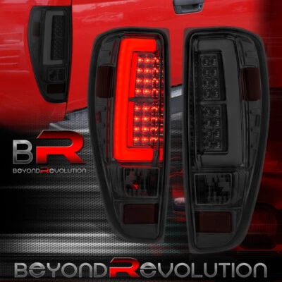For 2004-2012 Colorado Canyon LED Bar Chrome Tail Lights Brake Stop Lamps Smoked - Image 1 of 4