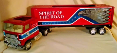 Camión de nylint Spirit of the Road Express Ford 9000 cabina sobre remolque Coe n.º 9115. Foto 1 de 4