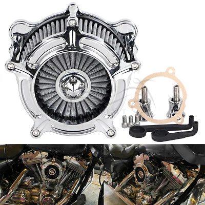 Motorcycle Air Cleaner Intake Filter For Harley Road Glide Ultra FLTRU FLTRX 17+ Foto 1 de 4