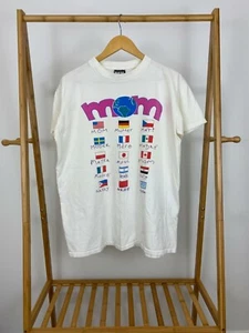 Vintage T-Shirt Mom In Different Languages Around The World weiß Größe L - Bild 1 von 5
