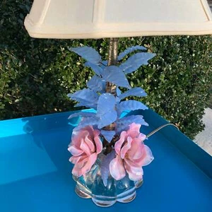 Vintage Italian Hand Blown Murano Glass Lamp & Shade - Picture 1 of 10