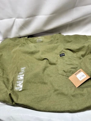 Yeti первоклассный короткий рукав карман футболка - вересковый оливковый 3XL *новый - Изображение 1 из 4