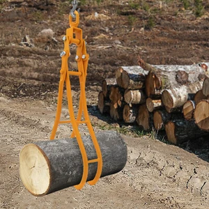 36in 4 Claw Log Lifting Tongs Heavy Duty Solid Steel Lumber Log Gripper 4409lbs - Picture 1 of 24