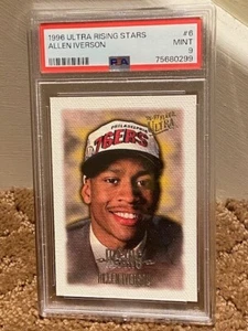 1996 Ultra Rising Stars Allen Iverson PSA 9 #6 Insert Rookie SP Card LOW POP - Picture 1 of 1