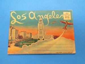 Carpeta postal de recuerdo vintage de Los Ángeles S214 - Imagen 1 de 1