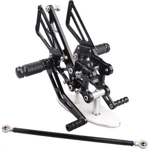 Black CNC Rearset Footpeg Brake Shift For Kawasaki NINJA ZX14 ZX14R 2006-2023 - Picture 1 of 4