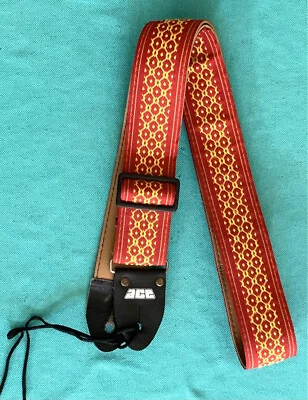 Редкий винтажный плетеный гитарный ремень ACE Yellow River - Изображение 1 из 4