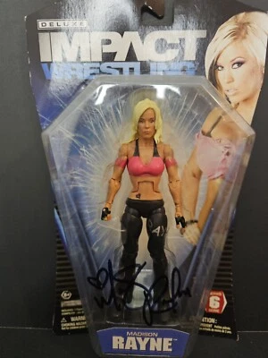 FIGURA DE ACCIÓN DE MADISON RAYNE SERIE 6 IMPACT DE LUJO DE TNA WRESTLING AUTOGRAFIADA Foto 1 de 3