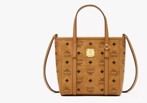MCM Aren Top zip Shopper In Visetos Mini BNWT Cognac Tan - Bild 1 von 10