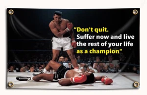 Muhammad Ali Boxing Home Gym Workout Bodybuilding Home Décor Banner Flag 3*5 FT - Picture 1 of 4
