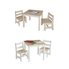 Kindersitzgruppe Kindertisch mit 2 Stuhl MDF Sitzgarnitur Maltisch Kinderzimmer