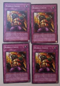 YUGIOH. 4X BUBBLE CRASH. LOD-090 CARTE COMUNI. ILLIMITATO. MAI GIOCATO - Foto 1 di 1