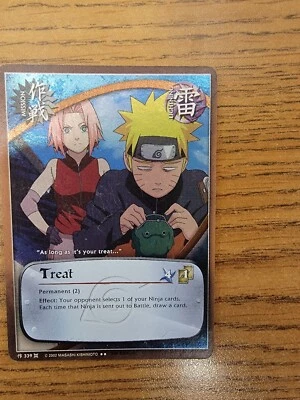 Naruto CCG Treat 339 The Chosen Rare LP English 1st Ed - Image 1 of 2
