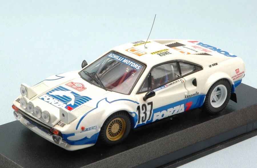 BEST MODEL BT9308 FERRARI 308 N.137 RETIRED (ACCIDENT) MONTE CARLO 1982 ZAMBORLI - Immagine 1 di 1