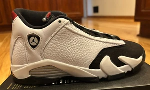 Nike Air Jordan 14 Retro GS Black Toe 487524 160 Size 4Y - Picture 1 of 9