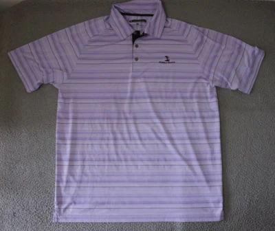 Pebble Beach Polo Shirt Men's Size Extra Large Stripped Golf - Image 1 of 4