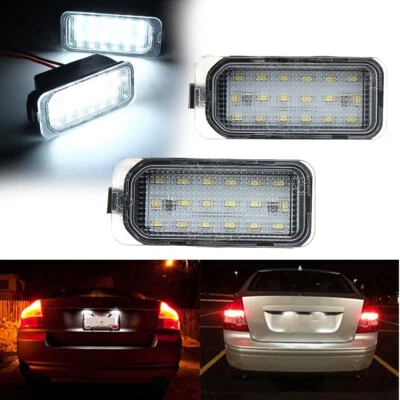 2x LED License Number Plate Light For Ford Fiesta Focus C-Max Mondeo Jaguar Kuga - Image 1 of 4