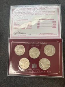 Hawaii/USA Trade Dollar Set 1997-2001 `Maui, No Ka Oi` Hawaii UNC(B11) - Picture 1 of 3