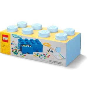 Productos de almacenamiento LEGO: 40061736 cajón de ladrillo de 8 pernos azul real claro NUEVO - Imagen 1 de 7