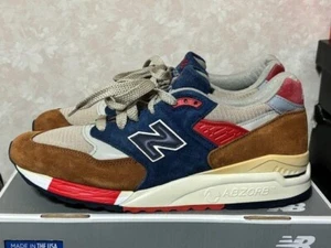 New Balance × J.Crew M998HTB Sneakers in pelle scamosciata - Foto 1 di 12