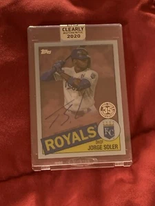 2020 Topps Clearly Authentic Jorge Soler Autograph Auto Signed Royals TBA-JSO - Picture 1 of 2