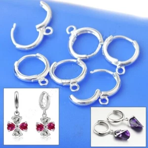 6 Pairs 925 Sterling Silver European Style Lever Back Ear Wires Jewelry Findings - Picture 1 of 3