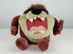 Vintage 1997 Looney Tunes Tasmanian Devil Talking Spinning Stuffed Plush Toy - Picture 1 of 9
