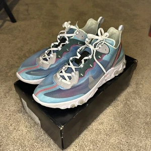Nike React Element 87 AQ1090-400 Mens Sneakers 12 US NIB Shoes Royal Tint - Picture 1 of 5