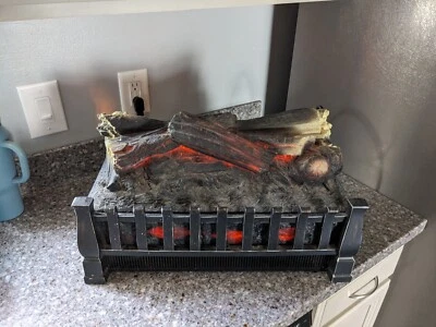 Duraflame 20" Chimenea Eléctrica Infrarroja Calentador de Leños Fuego Cama de Brasa Realista Foto 1 de 2