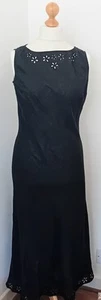 Vtg Marilyn Anselm Hobbs Linen Summer Dress Medium 10 12 - Picture 1 of 7