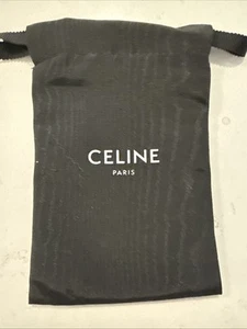 Celine Paris Drawstring Dustbag Black White Lining Accessories - Picture 1 of 2