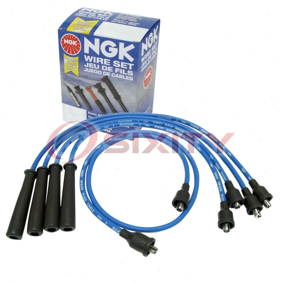 Juego de cables de bujía NGK de 1 pieza para Fiat 124 1981-1983 2,0 L L L4 - Juego de kit de motor qp Foto 1 de 4