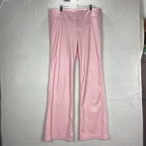 Alice Olivia Pants Faux Leather Soft Pink Size 14 Style Spring CL000J16120 NWT - Picture 1 of 12