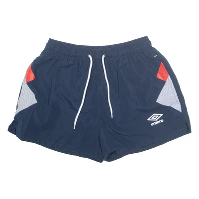 Pantalones cortos deportivos para mujer UMBRO forrados de malla azules XS W24 Foto 1 de 4