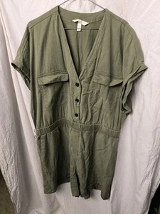 Jumpsuit Playsuit Grün Army Style H&M 50 - Bild 1 von 5