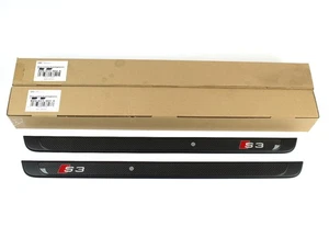 Audi A3 8V S3 S-Line Carbon Optik Einstiegsleisten Set links und rechts  - Bild 1 von 6