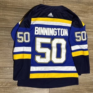 Maglia Adidas Jordan Binnington St. Louis Blues 2019 Stanley Cup Champions taglia 50 - Foto 1 di 5