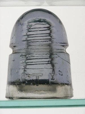 CD 145 [??] G.T.P. with blotout, light lavender glass Canada "beehive" insulator - Image 1 of 4