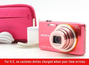 *English OK* Sony Cybershot DSC-WX100 Pink 10x Zoom Compact Digital Camera JAPAN - Picture 1 of 14