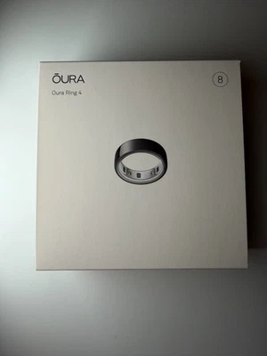 Oura Ring Gen 4 - Black - Size 8 - BRAND NEW & SEALED - Image 1 of 4