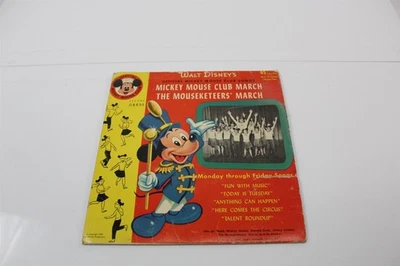 Disco de vinilo vintage 45 rpm Walt Disney's Mickey Mouse Club marzo 1955 Foto 1 de 4