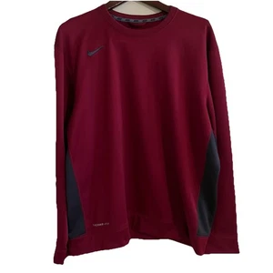 Nike Therma-Fit Long Sleeve Crewneck Herren XL Sweatshirt Pullover Burgundy - Bild 1 von 8